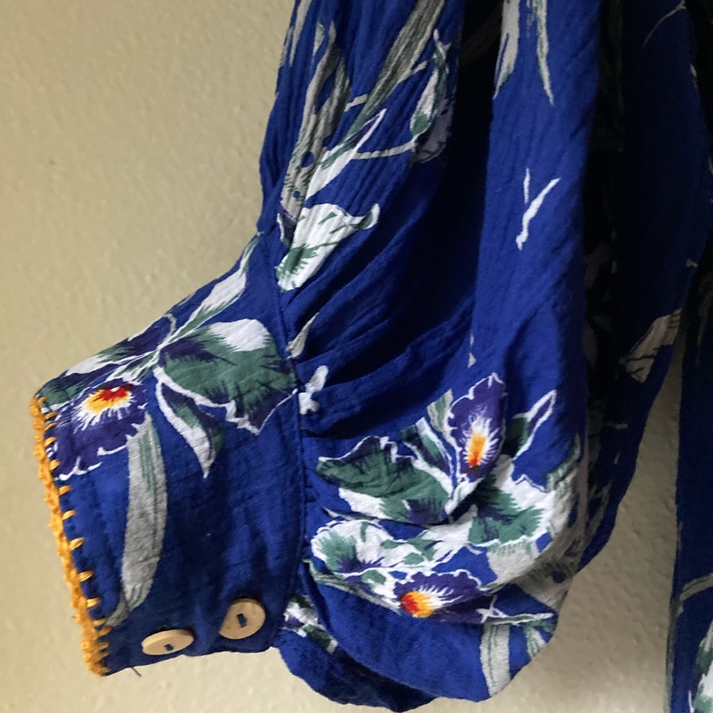 SOLD💫 Chasing Unicorns Hawaiian Sunset Shirtdress sz S - Picture 9 of 9